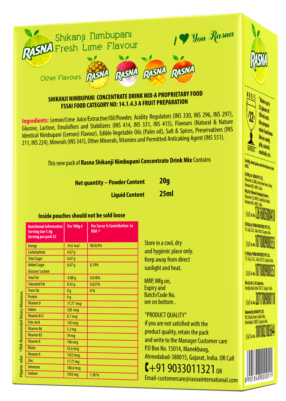 Fun Fruit Preparation 32 Glass: Lemon