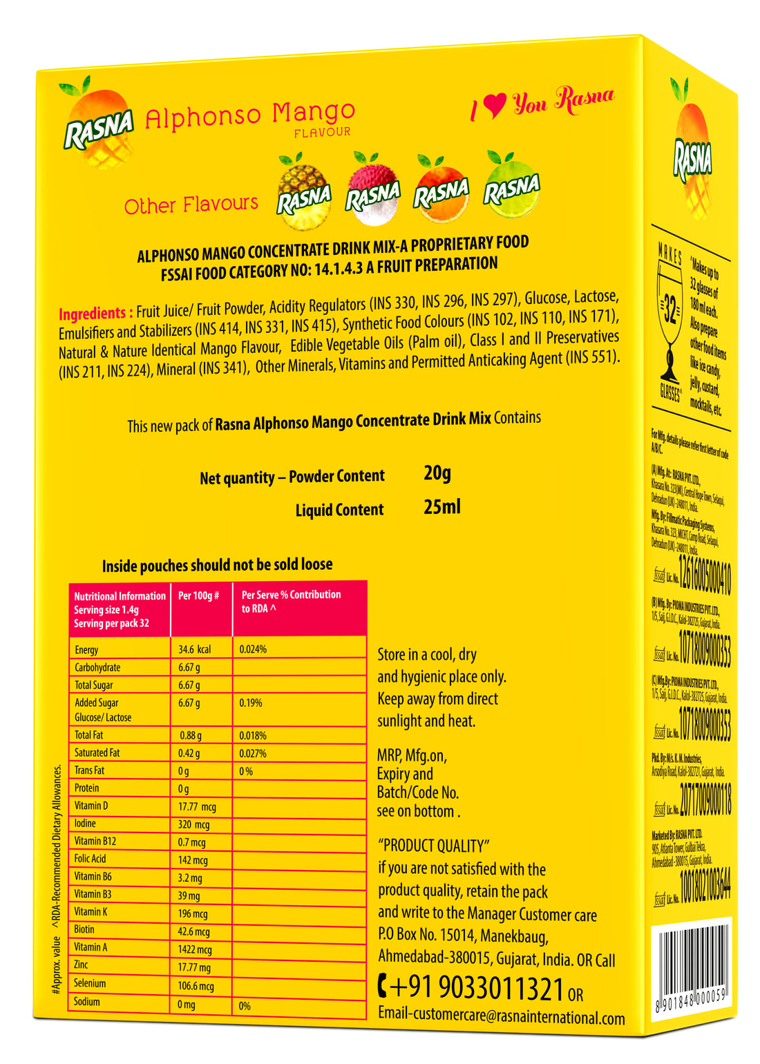 Fun Fruit Preparation 32 Glass: Mango