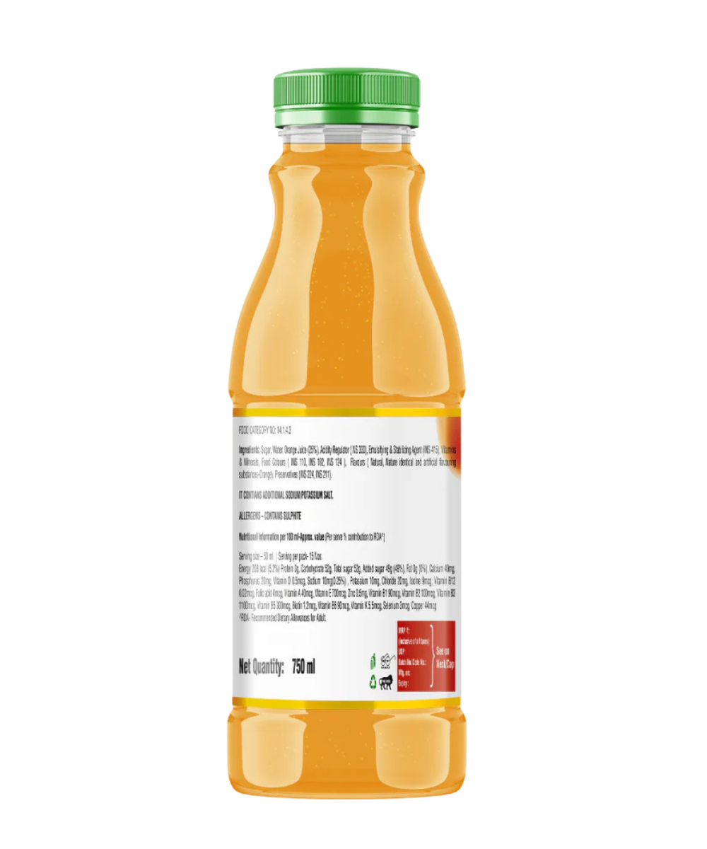 Rasna Power Squash Orange 750 ml