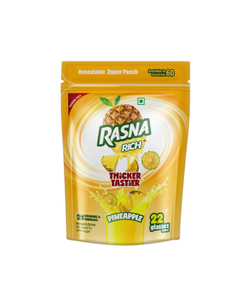 Rasna Rich Zipper Pack - Pineapple Flavour