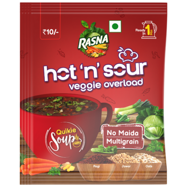 Rasna Quikie Soup Hot n Sour Single Serve 15g