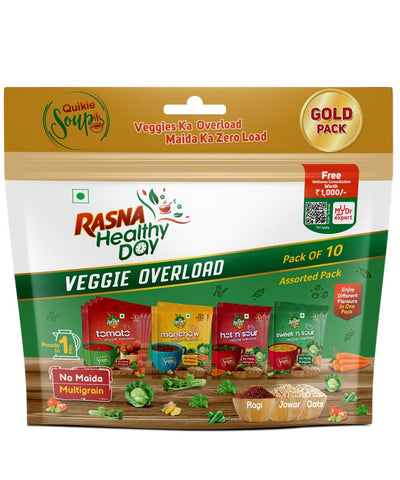Rasna Quikie Soup: Veggie Overload Gold Pack Combo