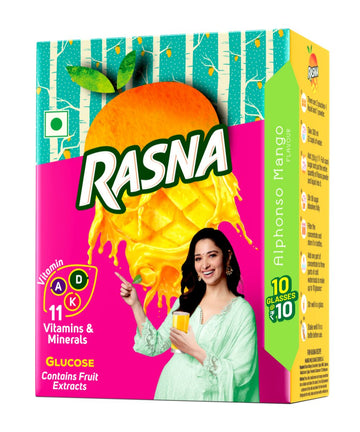 Rasna Alphonso Mango 10 Glass Pack