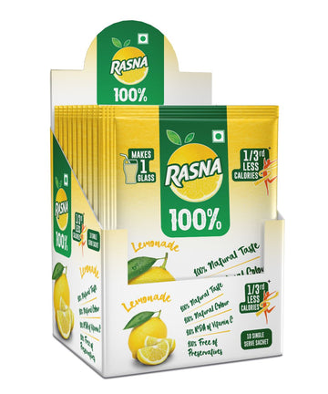 Rasna 100% Lemonade Tenner Pack