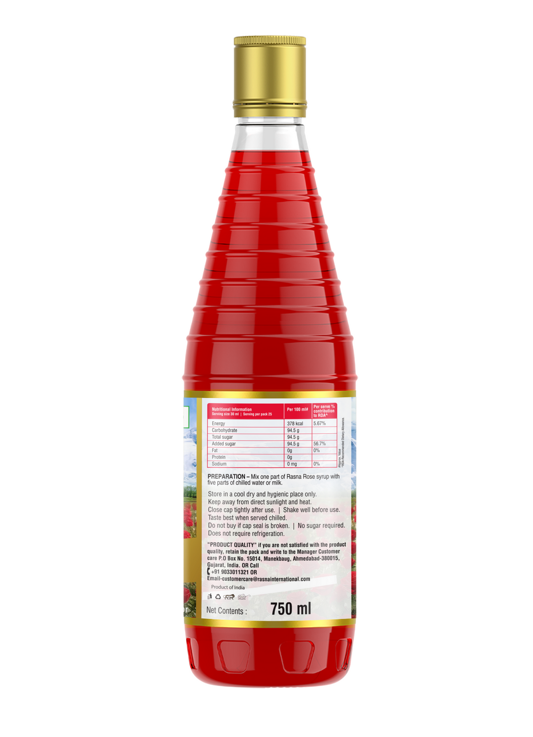 Rasna Himalayan Gulab Sharbat 750ml