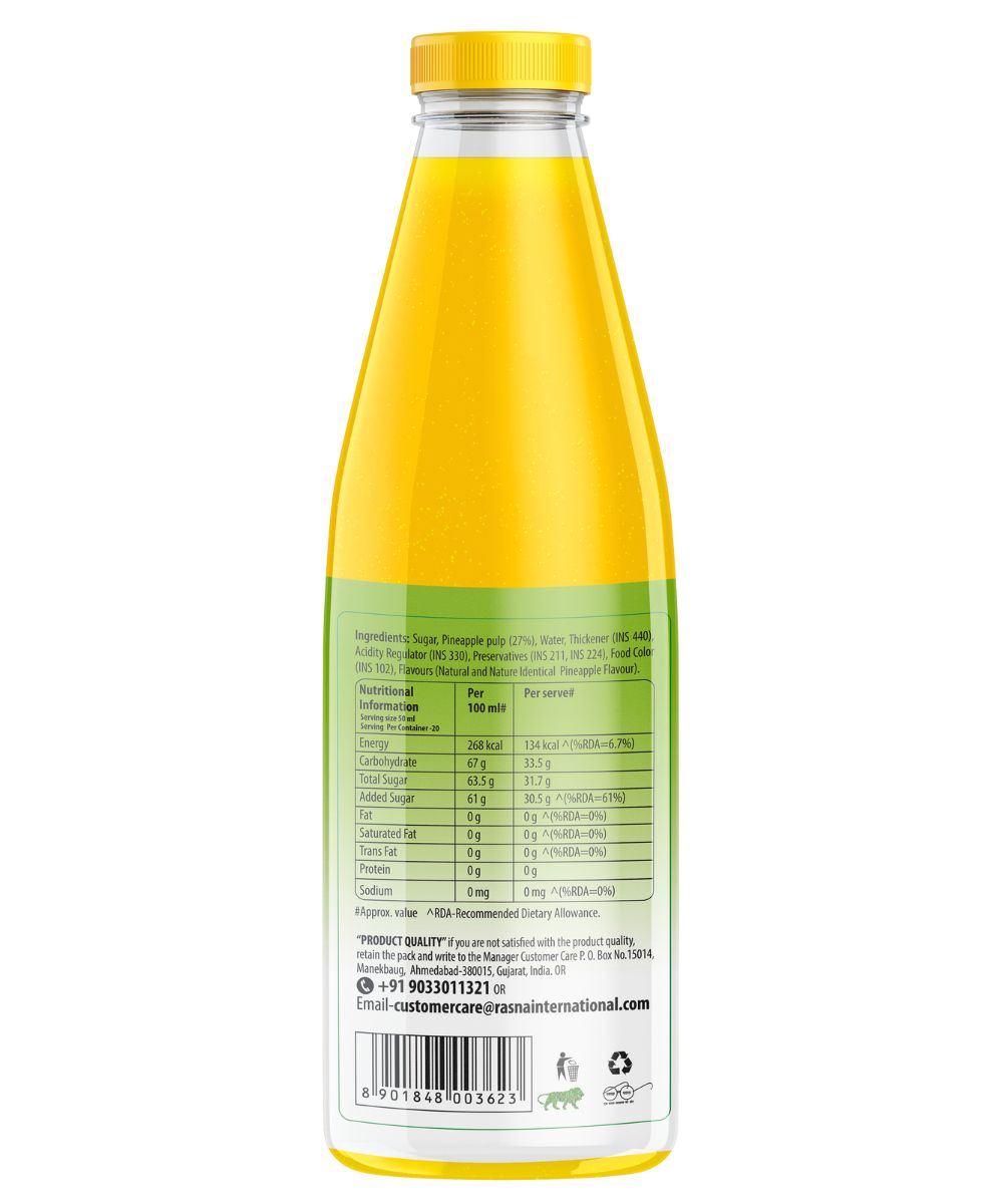 Rasna Crush Pineapple 1 Ltr