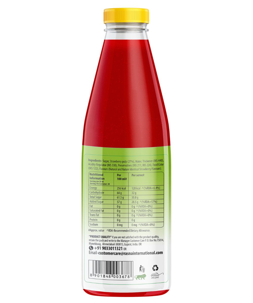 Rasna Crush Strawberry 1 Ltr