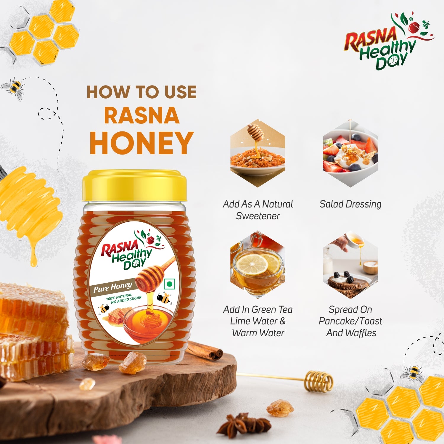 Rasna Honey 500 gm