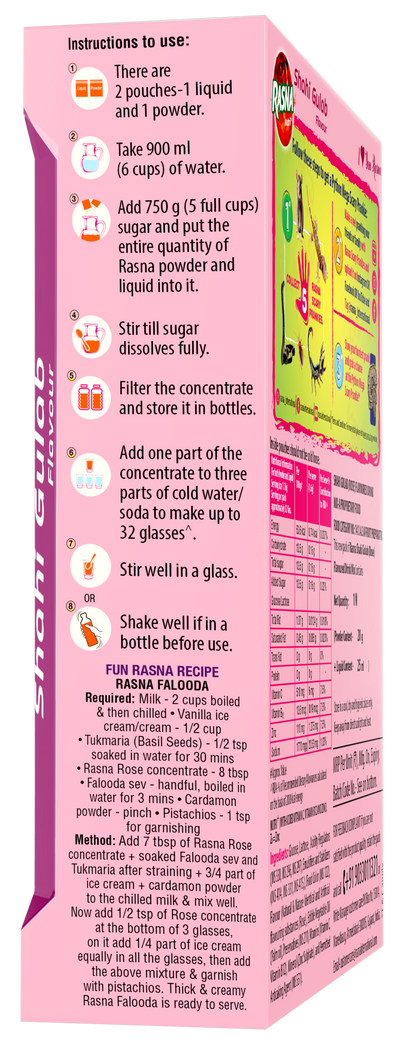 Fun Food Mix 32 Glass: Rose