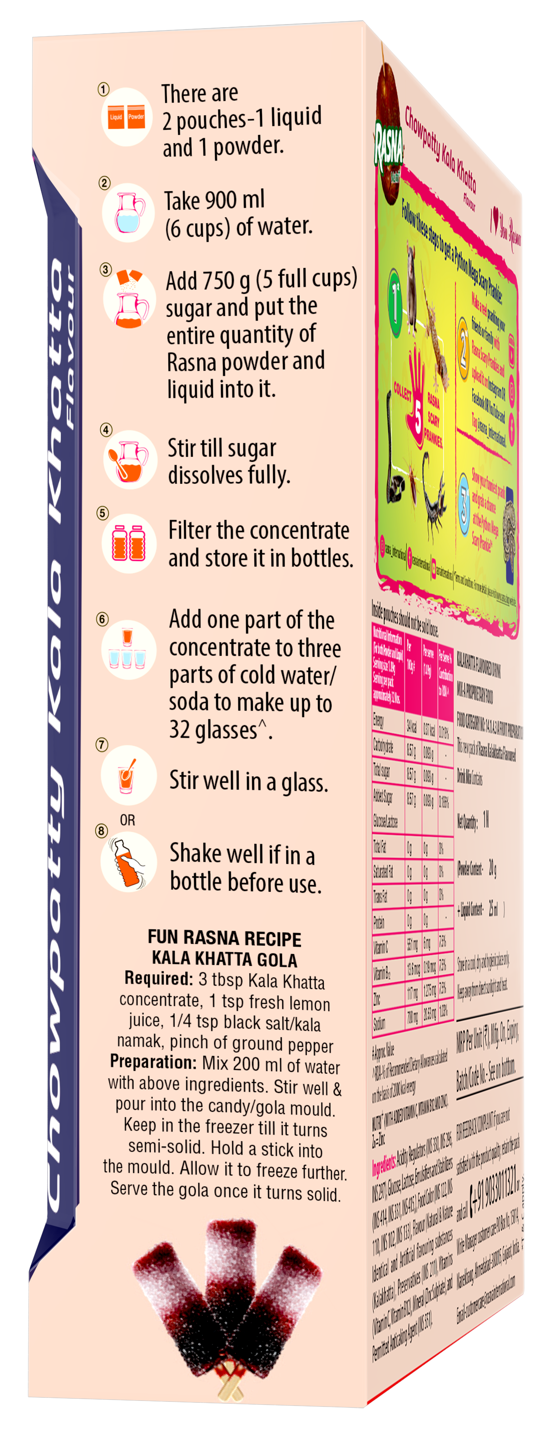 Fun Food Mix 32 Glass: Kala Khatta