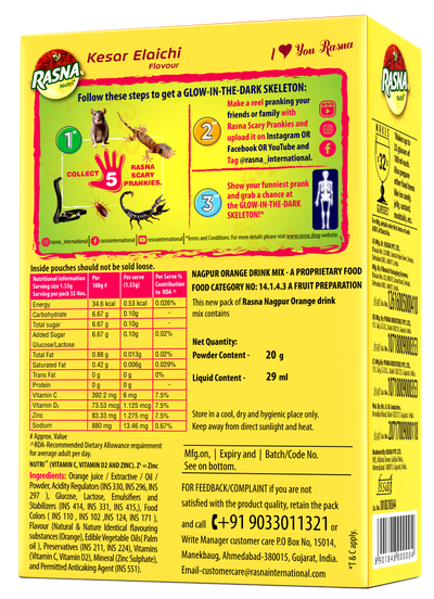 Rasna 32 Glass Kesar Elaichi