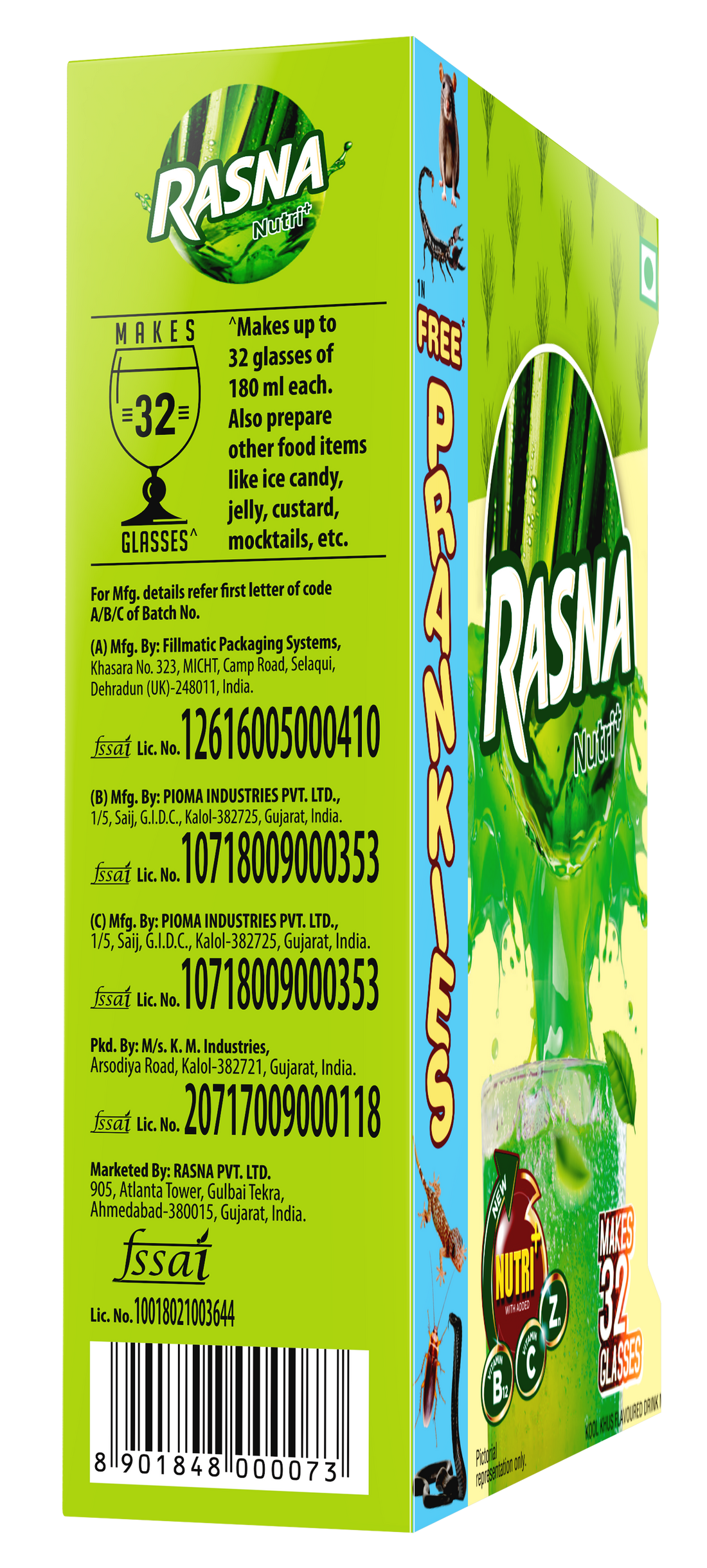 Fun Food Mix 32 Glass: Khus