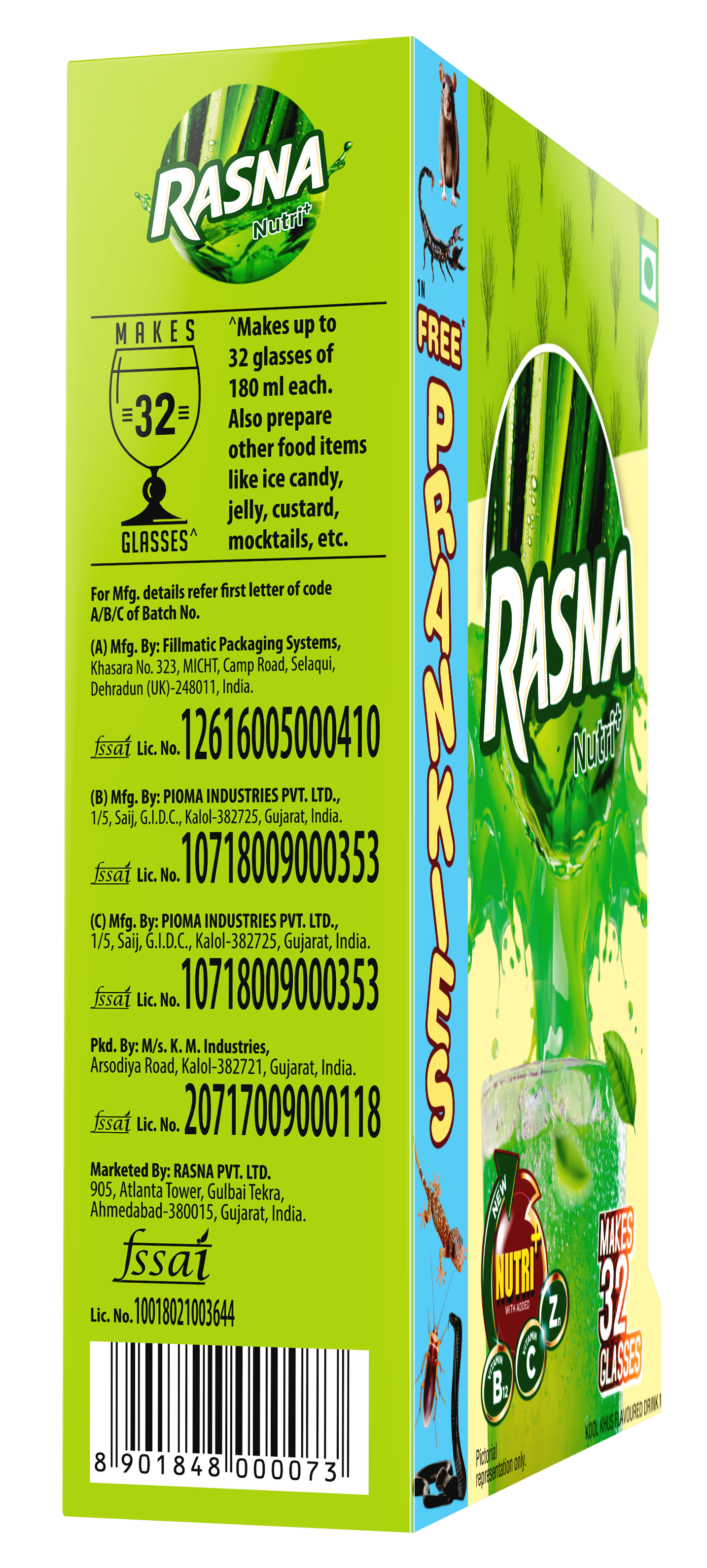 Fun Food Mix 32 Glass: Khus