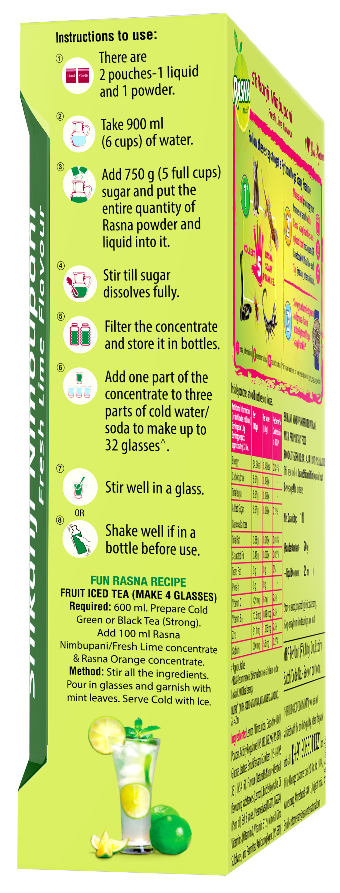 Fun Fruit Preparation 32 Glass: Lemon