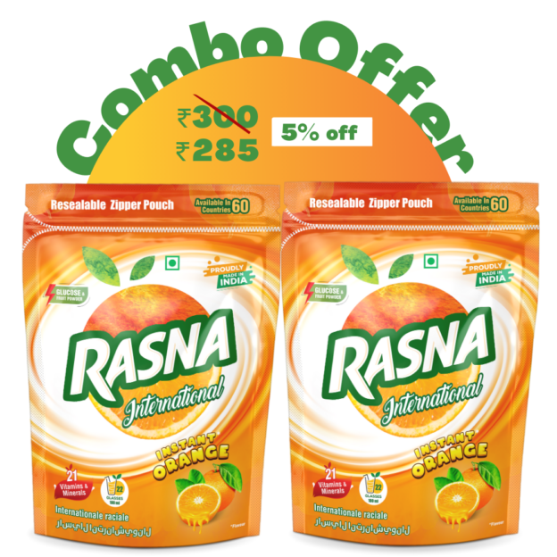 Rasna Rich Combo Pack Orange Flavour 500g x 2