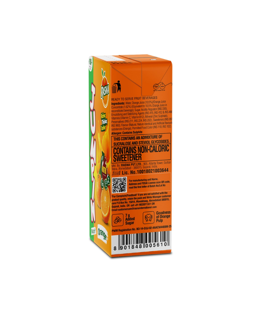 Rasna Jumpin  Orange 125 ML