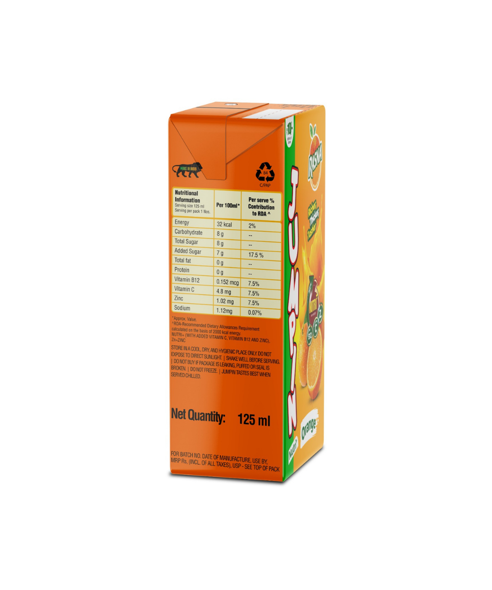 Rasna Jumpin  Orange 125 ML