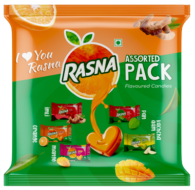 Rasna Candy Pouches Assorted 60 PCS