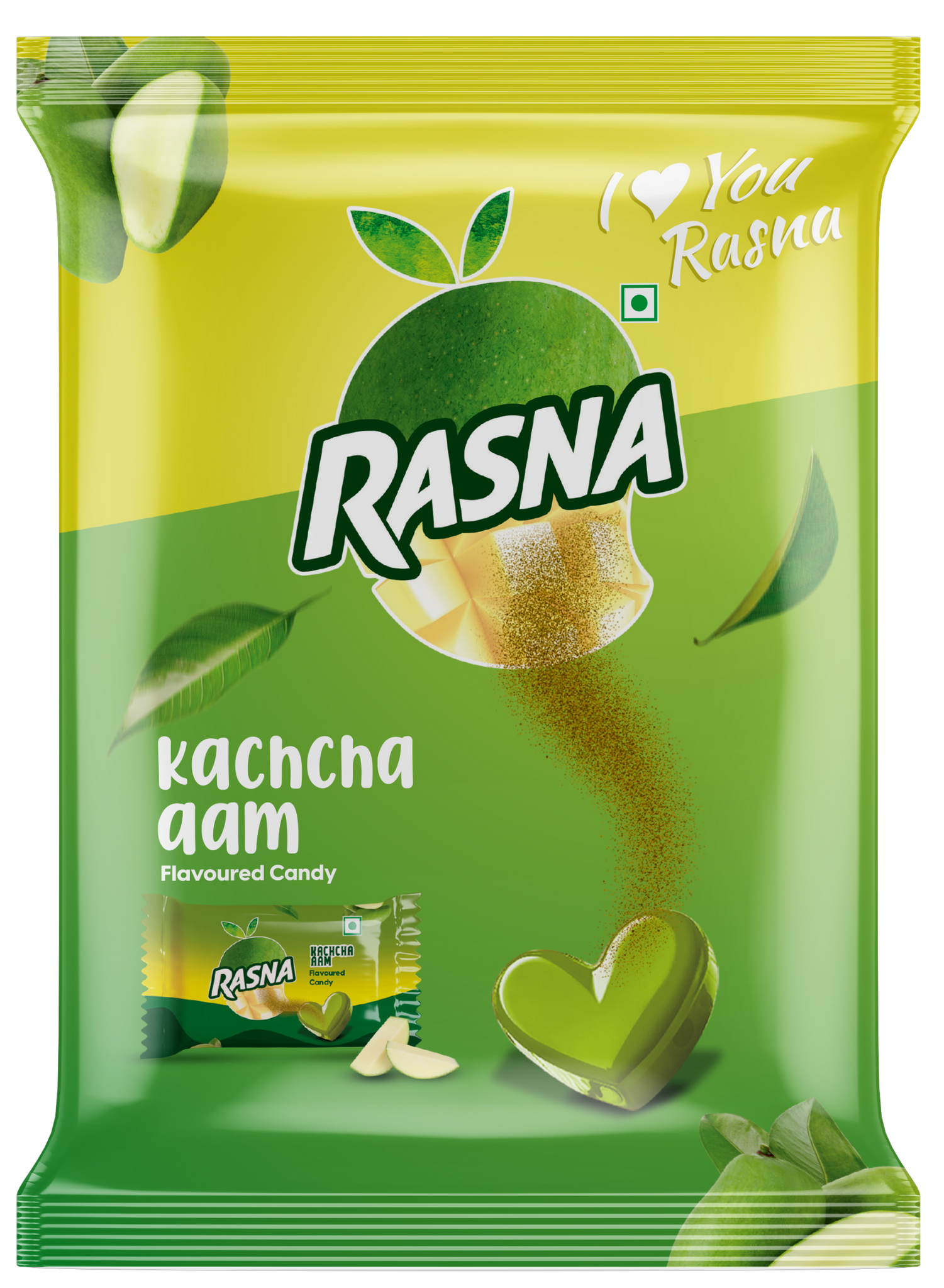 Rasna Candy Pouches Kachacha aam 100 PCS