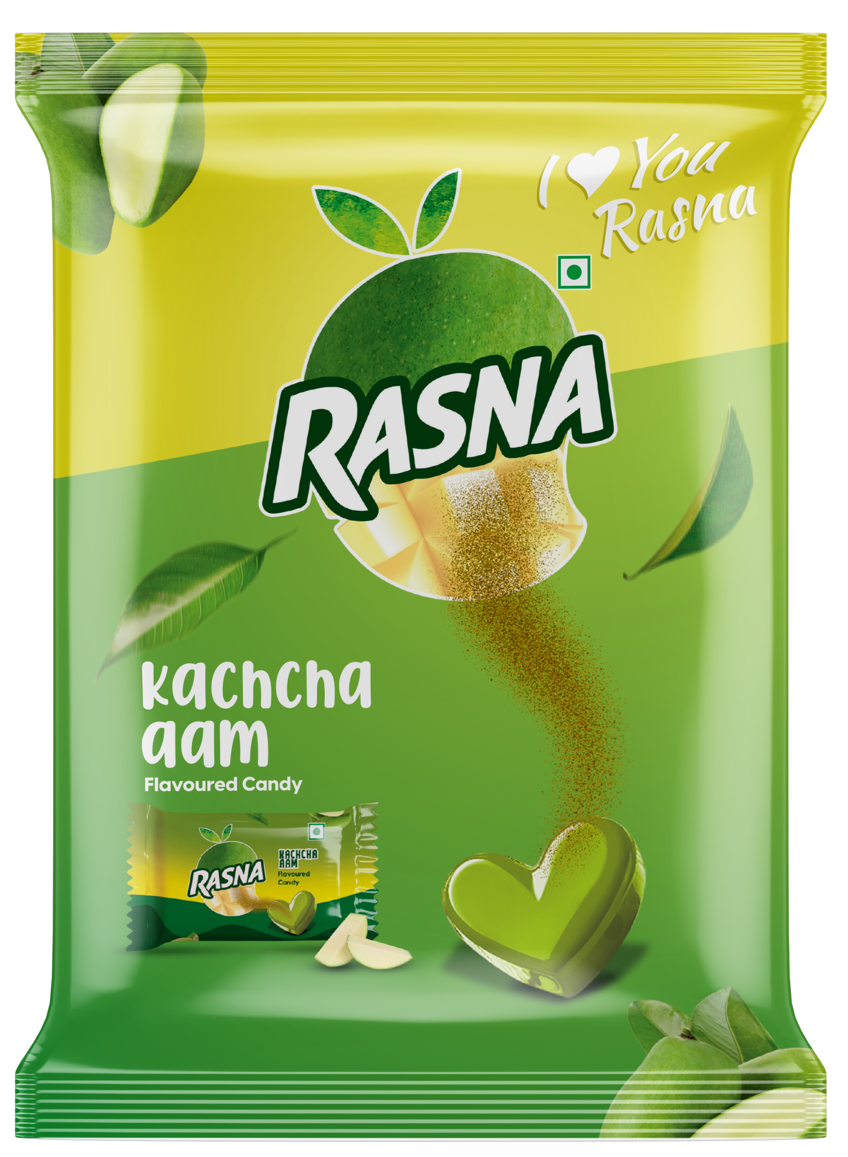 Rasna Candy Pouches Kachacha aam 100 PCS