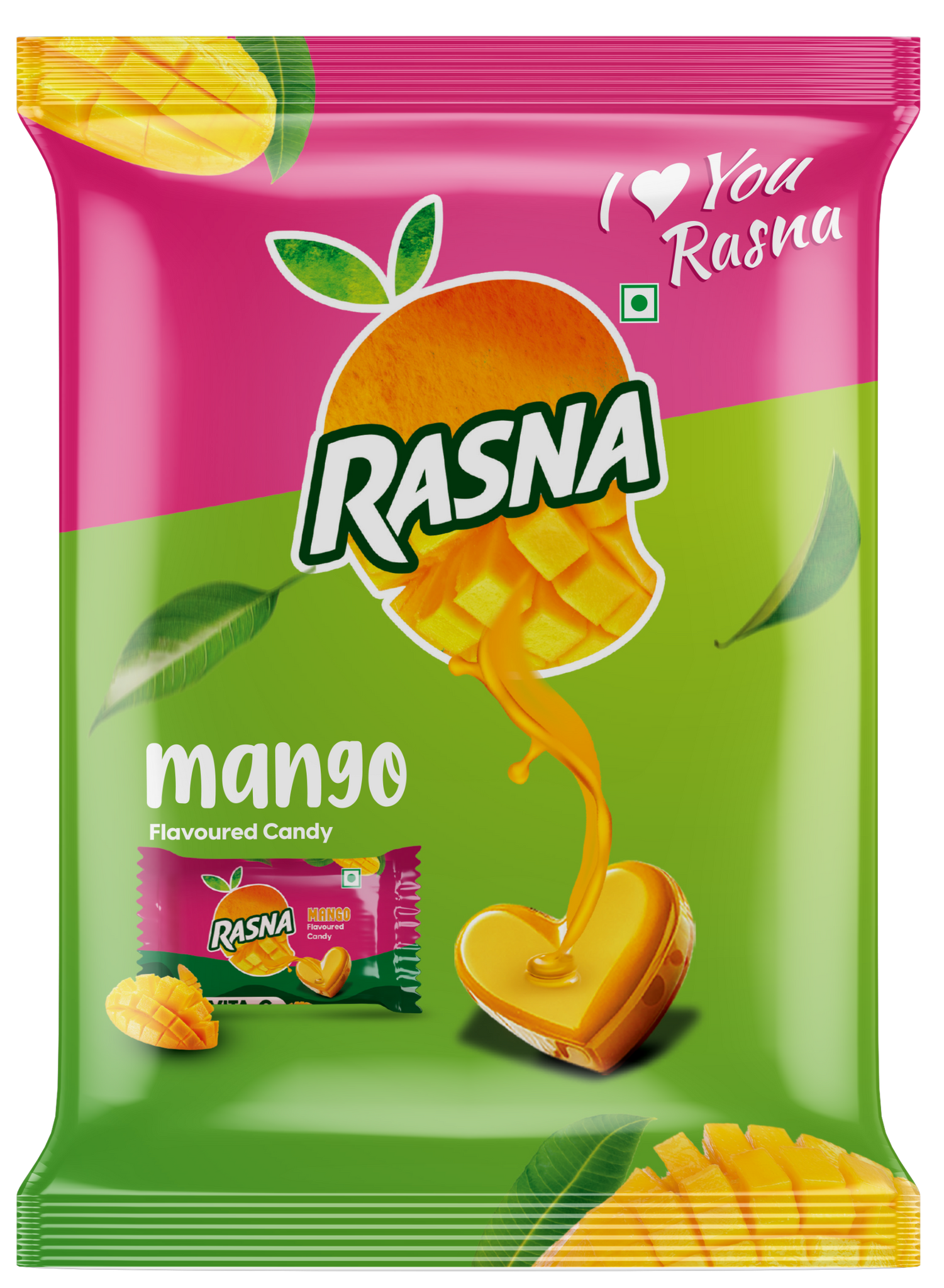 Rasna Candy Pouches Mango 100 PCS