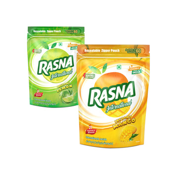 Rasna International 400gm Zipper Pouch Mango+ Lemon