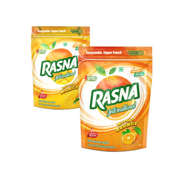 Rasna International 400gm Zipper Pouch Orange + Mango