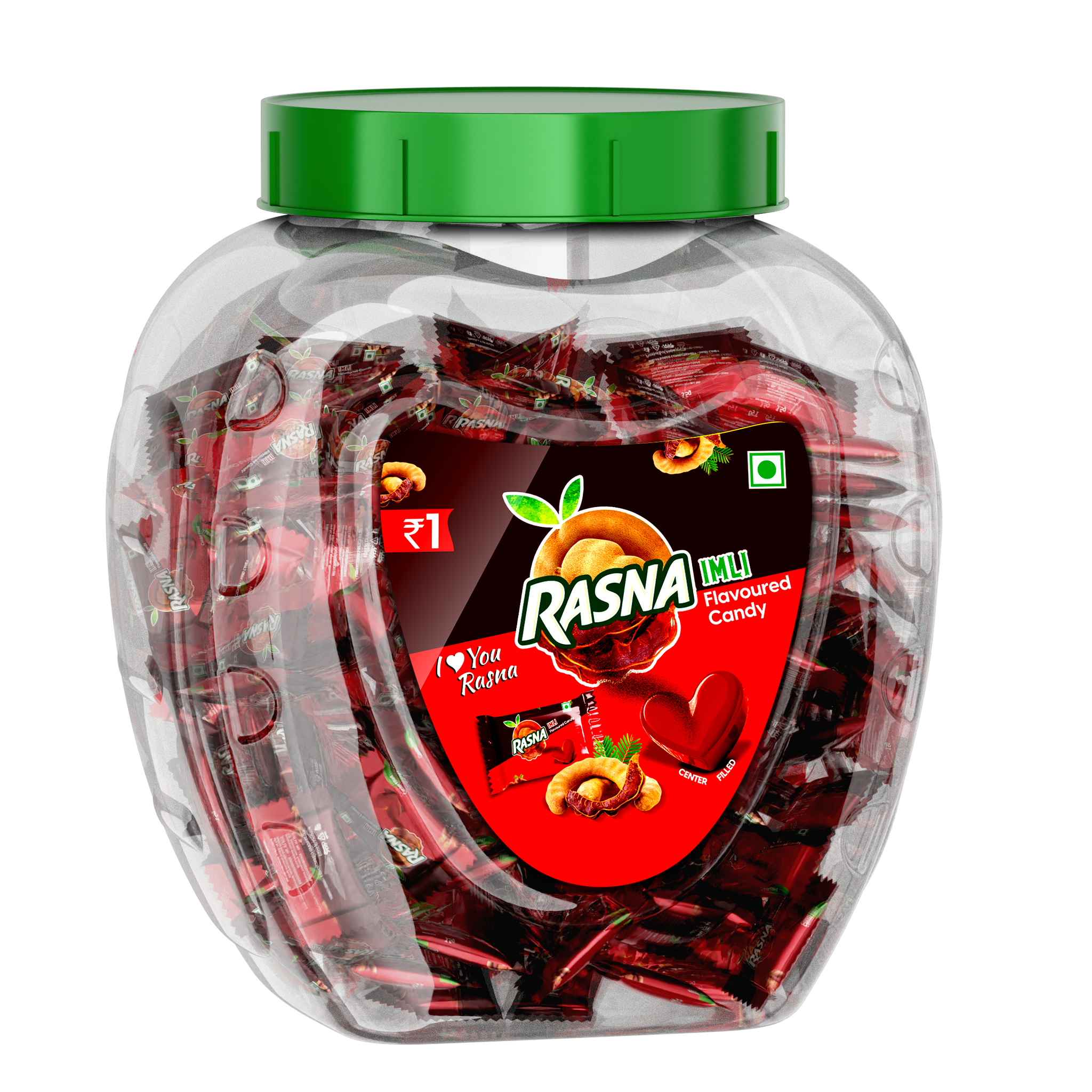 Rasna Candy Jar Imli 175 PCS + 5 PCS