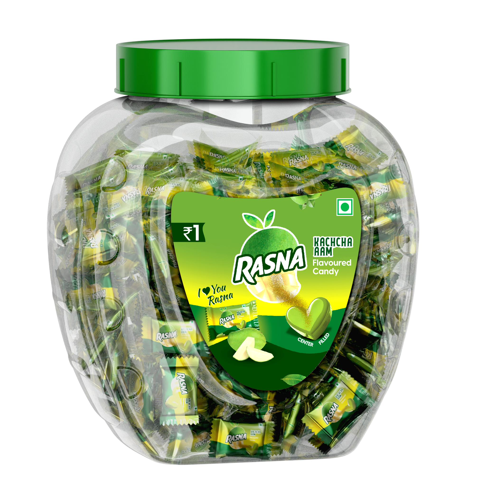 Rasna Candy Jar  Kachcha Aam 175 PCS + 5 PCS