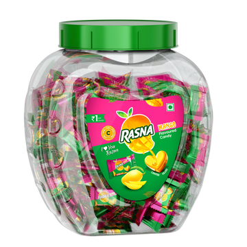 Rasna Candy Jar  Mango 175 PCS + 5 PCS