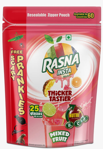 Rasna Rich Zipper Pack - Mixed Fruit Flavour