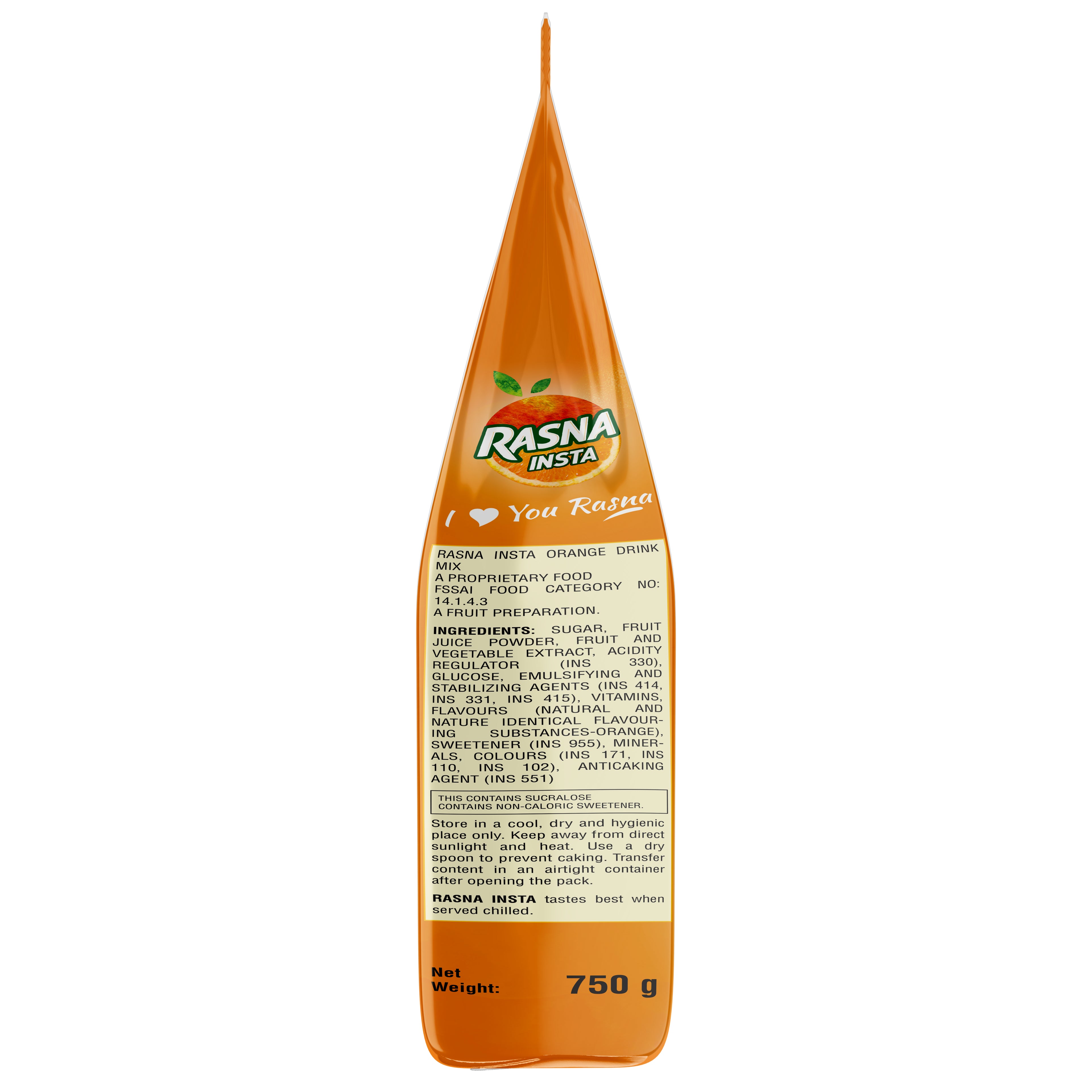Rasna Insta 750g Orange