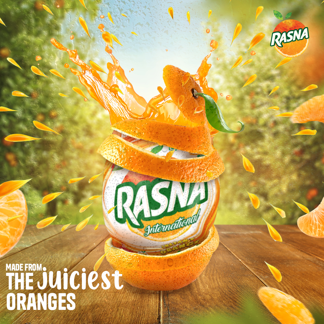 Rasna International 400gm Zipper Pouch Orange + Lemon