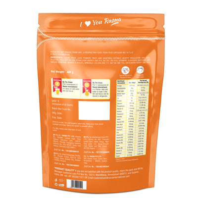 Rasna International 400gm Zipper Pouch Orange + Lemon