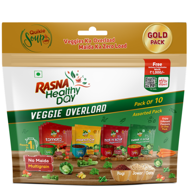 Rasna Quikie Soup Veggie Overload Assorted Pack