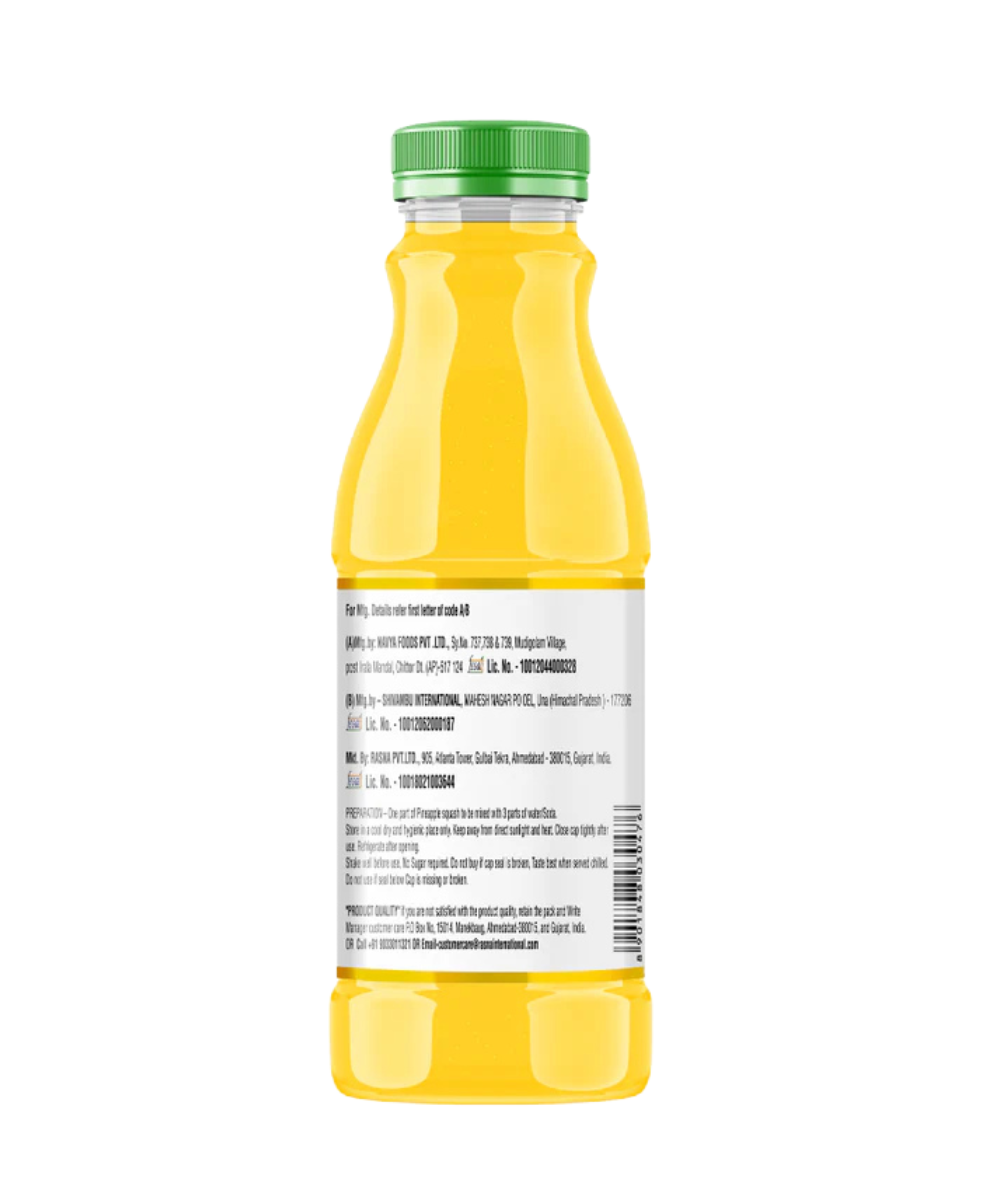 Rasna Nutri+ Squash 750 ml-Pineapple