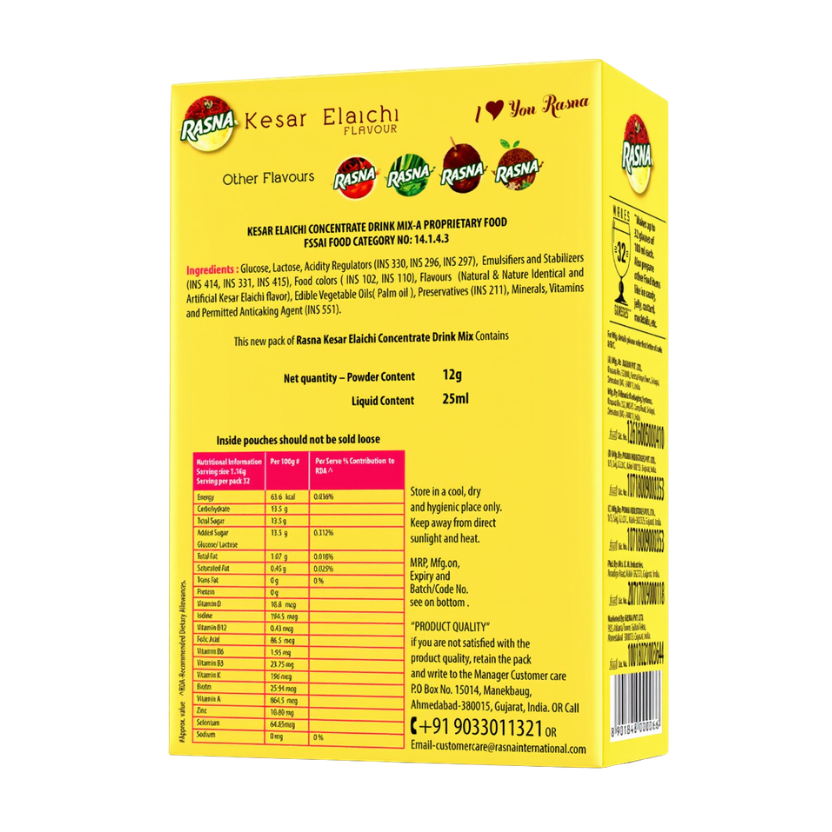 Rasna 32 Glass Kesar Elaichi