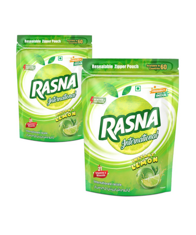 Rasna International 400gm Zipper Pouch Lemon + Lemon