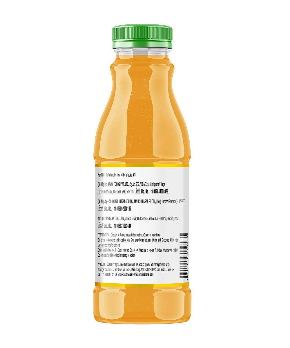 Rasna Power Squash Orange 750 ml