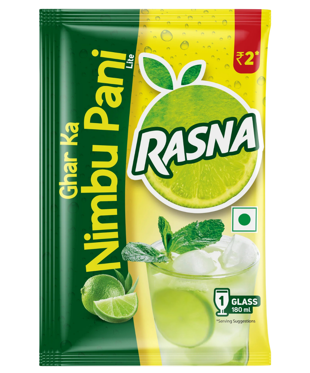 Rasna Ghar Ka Nimbupani 3g (Pack of 100)