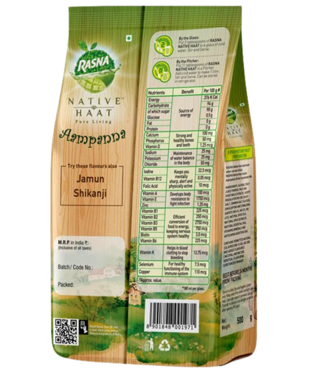 Rasna Native Haat Aampana 500g