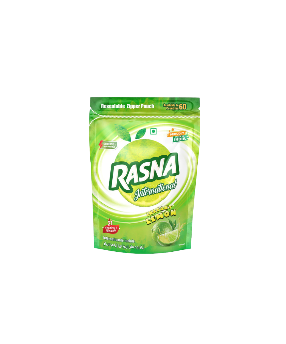 Rasna International 400gm Zipper Pouch Lemon + Lemon
