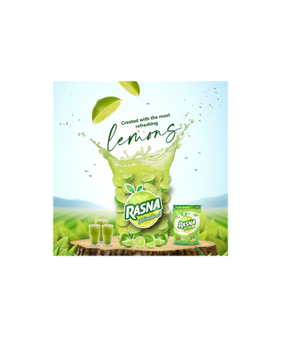 Rasna International 400gm Zipper Pouch Lemon + Lemon