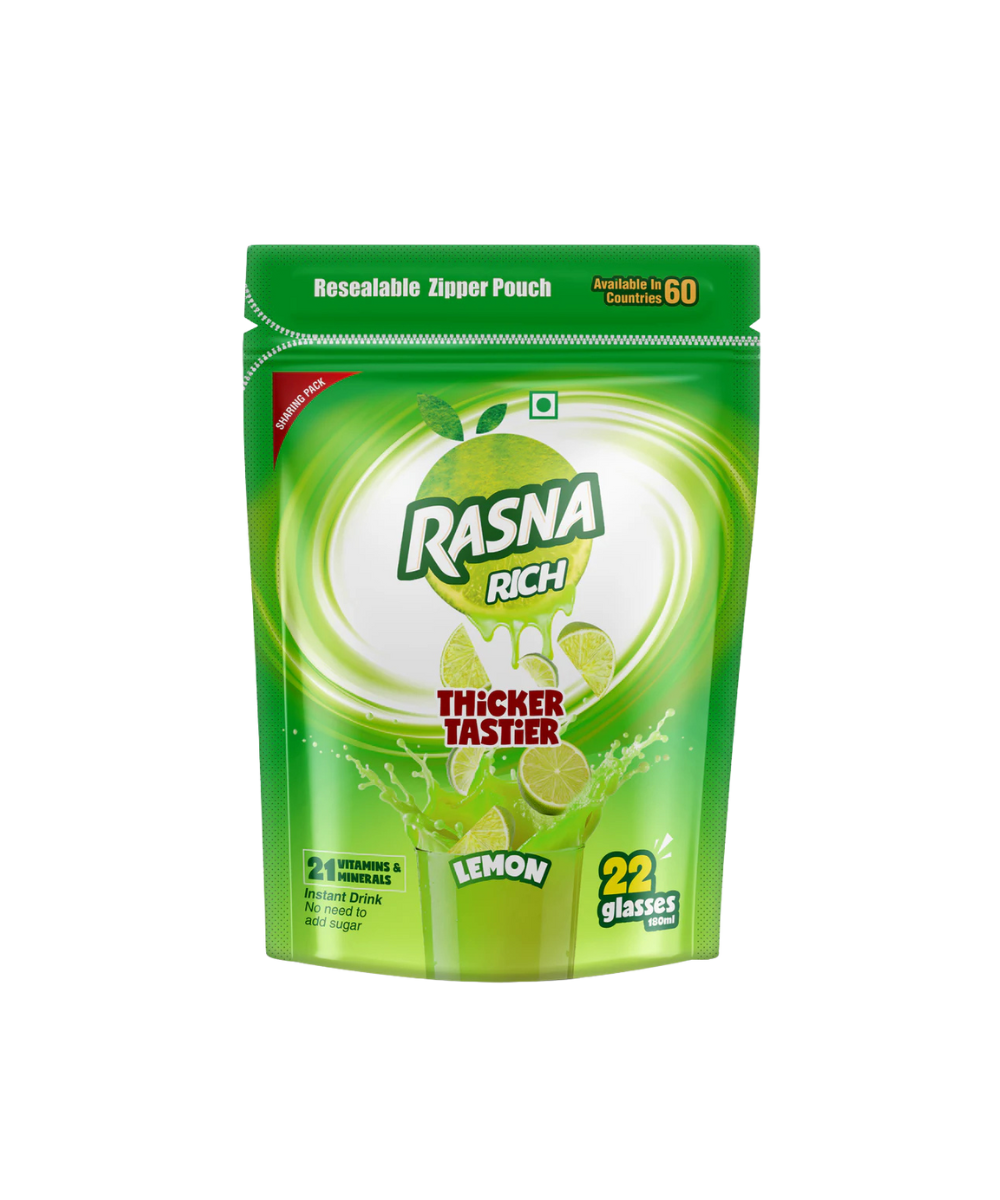 Rasna Rich Zipper Pack - Lemon Flavour