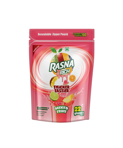 Rasna Rich Zipper Pack - Mixed Fruit Flavour