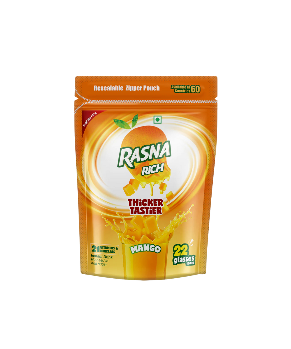 Rasna Rich Zipper Pack - Mango Flavour