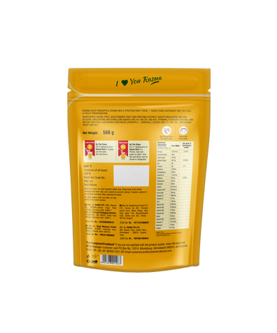 Rasna Rich Zipper Pack - Pineapple Flavour