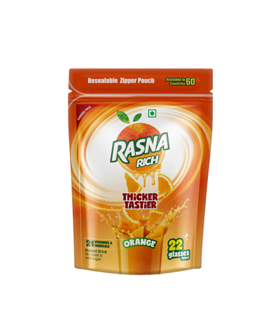 Rasna Rich Zipper Pack - Orange Flavour
