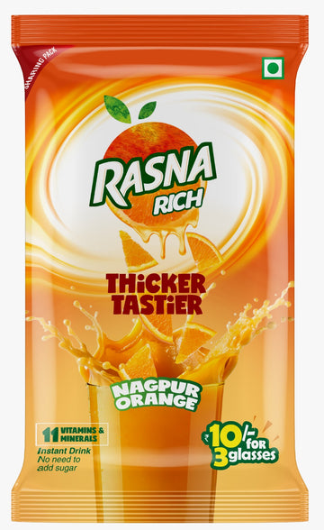Rasna Rich Nagpur Orange - ₹10 Ka 3
