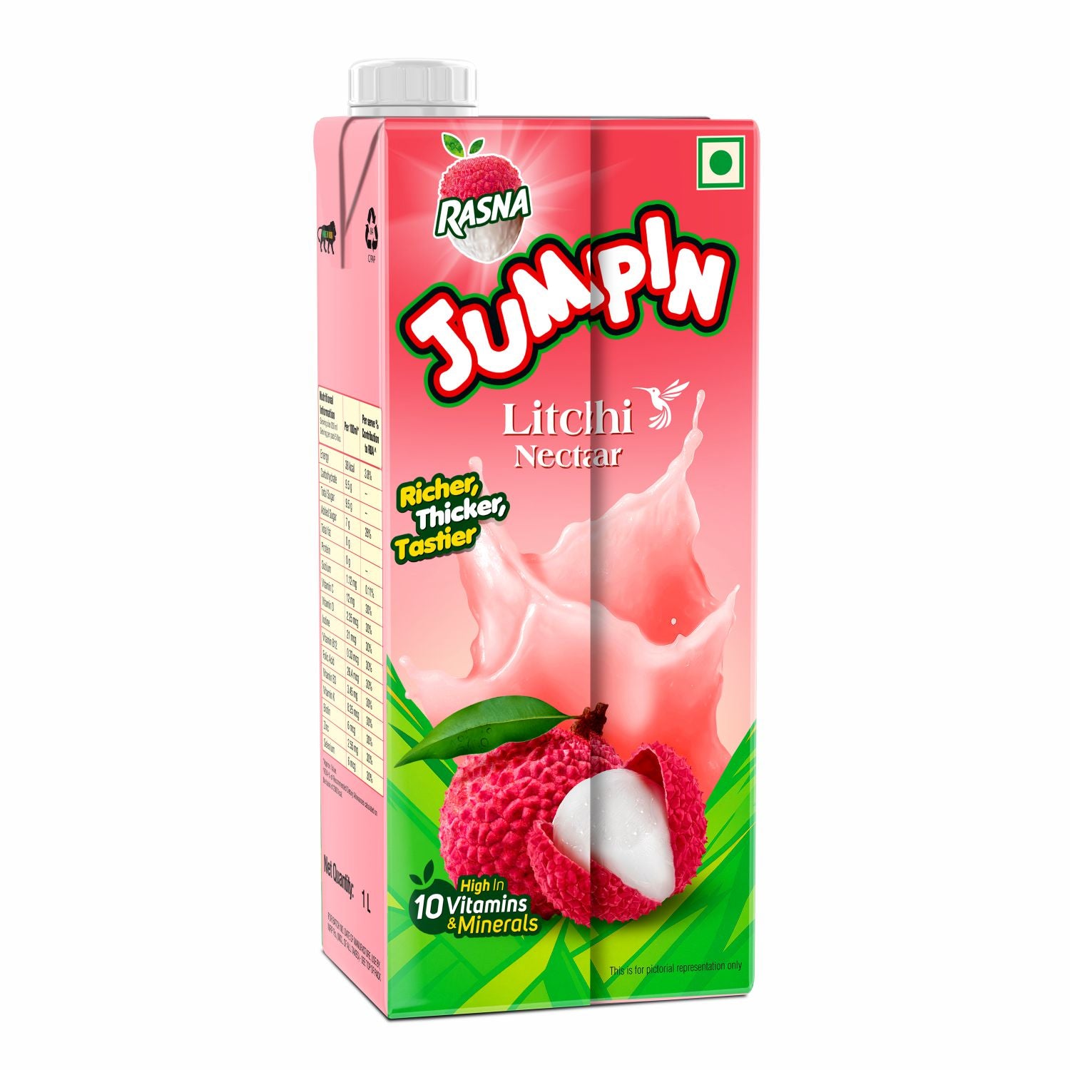 RASNA JUMPIN LITCHI NECTAR 1 LTR